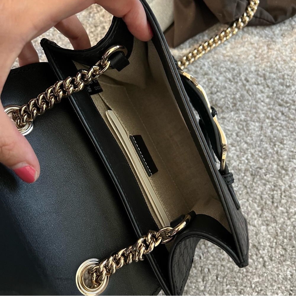 Gucci Emily crossbody bag NWT black - Picture 7 of 9